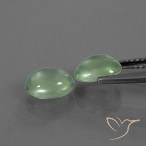 Gemme di Prehnite Verde giallastro naturale da 2.62 ct, Ovale, Trasparente