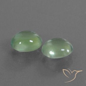 Gemme di Prehnite Verde chiaro naturale da 2.36 ct, Ovale, Trasparente