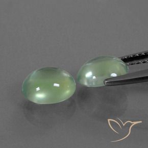Gemme di Prehnite Verde chiaro naturale da 2.36 ct, Ovale, Trasparente