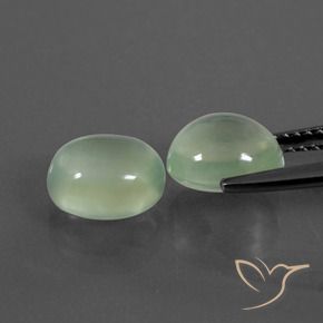 Gemme di Prehnite Giallo chiaro Verde naturale da 4.66 ct, Ovale, Trasparente
