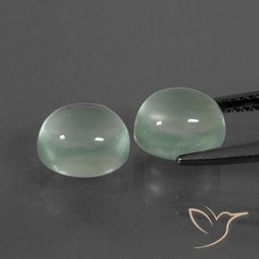 Gemme di Prehnite Giallo molto chiaro Verde naturale da 4.96 ct, Ovale, Trasparente