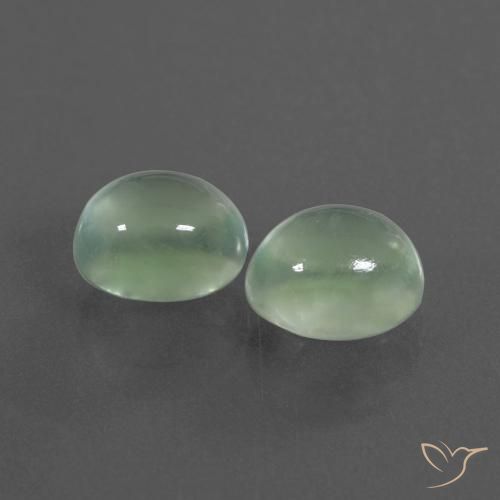 Gemme di Prehnite Verde molto chiaro naturale da 3.70 ct, Ovale, Trasparente