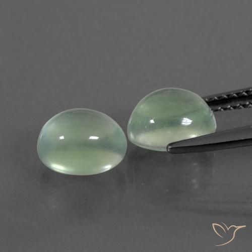 Gemme di Prehnite Verde molto chiaro naturale da 3.70 ct, Ovale, Trasparente