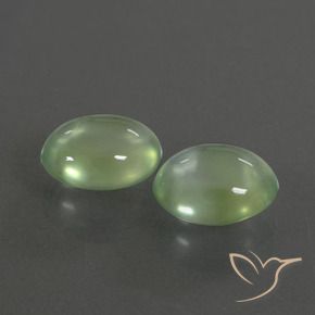 Gemme di Prehnite Verde medio naturale da 3.94 ct, Ovale, Trasparente