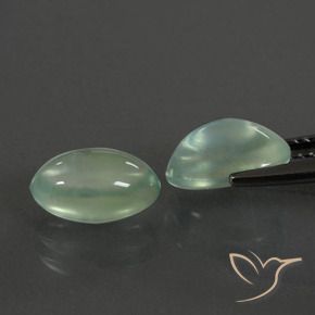 Gemme di Prehnite Verde giallastro naturale da 3.76 ct, Ovale, Trasparente