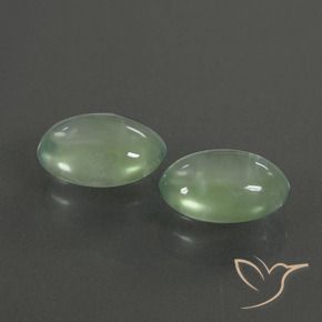 Gemme di Prehnite Verde caldo naturale da 3.48 ct, Ovale, Trasparente