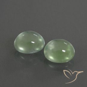 Gemme di Prehnite Verde chiaro naturale da 3.91 ct, Ovale, Trasparente