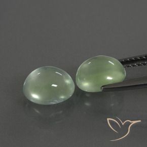 Gemme di Prehnite Verde chiaro naturale da 3.91 ct, Ovale, Trasparente