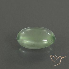 Prehnite Verde chiaro naturale da 2.06 ct, Ovale, Trasparente