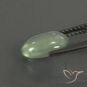 Prehnite Verde chiaro naturale da 2.06 ct, Ovale, Trasparente