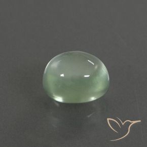 Prehnite Verde caldo naturale da 1.70 ct, Ovale, Trasparente