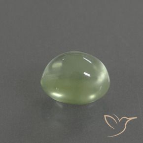 Prehnite Verde lime chiaro naturale da 1.50 ct, Ovale, Trasparente