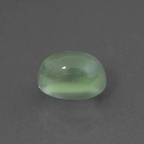 Prehnite naturale verde da 1,84 ct, taglio ovale, trasparente