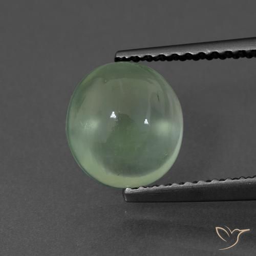 2.34ct Naturale Verde Pino Chiaro Prehnite, Ovale, Trasparente