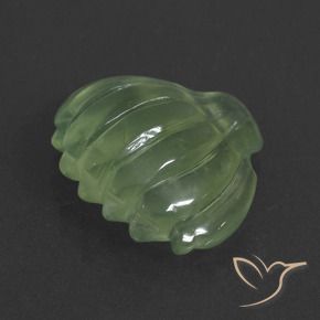 Prehnite Pera Verde naturale da 15.48 ct, Forma fantasia, Traslucido