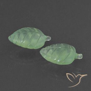 Gemme di Prehnite Verde Pera Pallido naturale da 11.27 ct, Taglio a fantasia, Traslucido