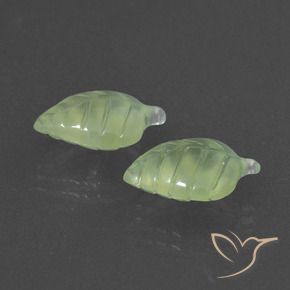 Gemme di Prehnite Giallo verde naturale da 7.90 ct, Taglio a fantasia, Traslucido