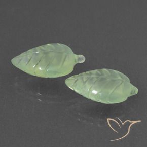 Gemme di Prehnite Verde Pera Pallido naturale da 11.85 ct, Taglio a fantasia, Traslucido