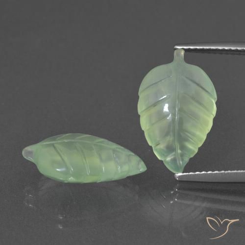 11.91ctw Naturale Giallo chiaro Verde Prehnite, Taglio a fantasia, Traslucido