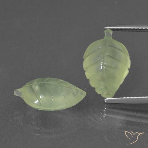 11.68ctw Naturale Verde lime Prehnite, Taglio a fantasia, Traslucido