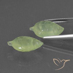 Gemme di Prehnite Verde lime naturale da 11.68 ct, Taglio a fantasia, Traslucido