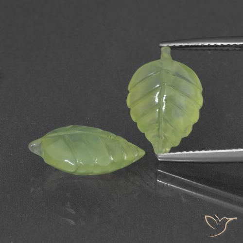 8.80ctw Naturale Verde lime Prehnite, Taglio a fantasia, Traslucido