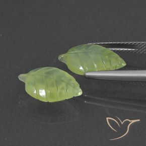 Gemme di Prehnite Verde lime naturale da 8.80 ct, Taglio a fantasia, Traslucido