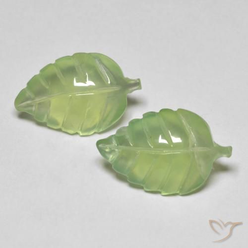 Gemme di Prehnite Verde lime chiaro naturale da 8.38 ct, Taglio a fantasia, Traslucido