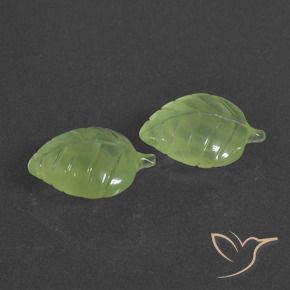 Gemme di Prehnite Giallo verde naturale da 11.78 ct, Taglio a fantasia, Traslucido