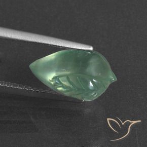 Prehnite Verde chiaro e freddo naturale da 5.19 ct, Taglio a fantasia, Traslucido