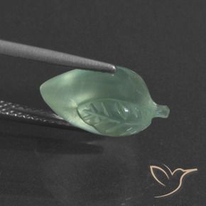 Prehnite Verde chiaro naturale da 5.05 ct, Taglio a fantasia, Traslucido
