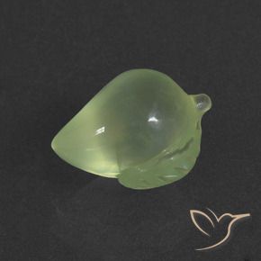 Prehnite Verde medio naturale da 6.02 ct, Taglio a fantasia, Traslucido