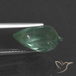 Prehnite Verde chiaro naturale da 4.76 ct, Taglio a fantasia, Traslucido