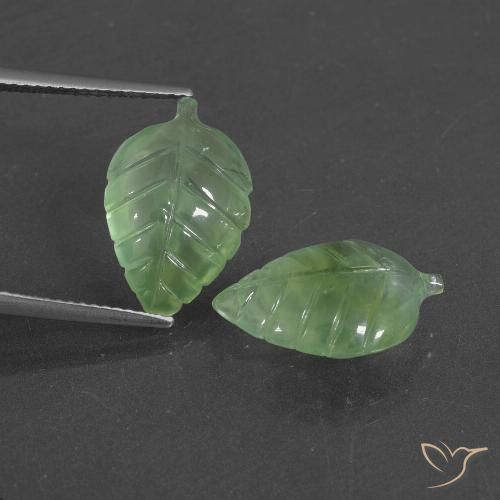 11.57ctw Naturale Verde medio Prehnite, Taglio a fantasia, Traslucido
