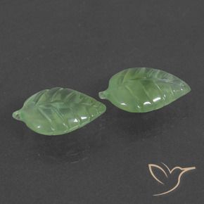 Gemme di Prehnite Verde medio naturale da 11.57 ct, Taglio a fantasia, Traslucido
