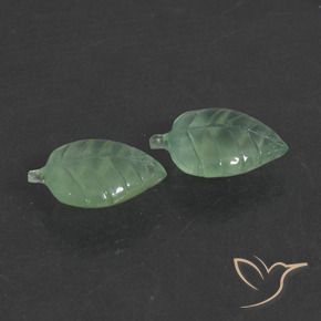 Gemme di Prehnite Verde chiaro naturale da 15.43 ct, Taglio a fantasia, Traslucido