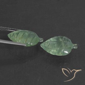 Gemme di Prehnite Verde chiaro naturale da 15.43 ct, Taglio a fantasia, Traslucido