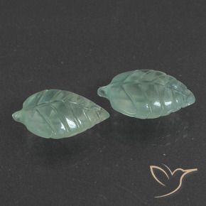 Gemme di Prehnite Verde freddo naturale da 13.88 ct, Taglio a fantasia, Traslucido