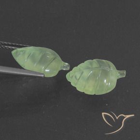 Gemme di Prehnite Verde Pera Pallido naturale da 8.38 ct, Taglio a fantasia, Traslucido