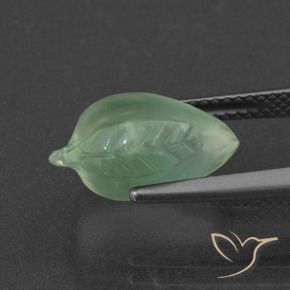 Prehnite Verde giallastro naturale da 6.51 ct, Taglio a fantasia, Traslucido