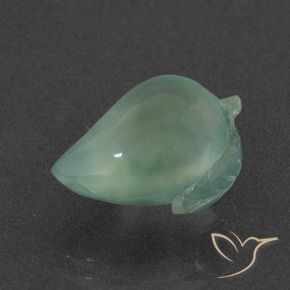 Prehnite Menta verde naturale da 7.37 ct, Taglio a fantasia, Traslucido