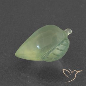 Prehnite Verde medio naturale da 6.75 ct, Taglio a fantasia, Traslucido