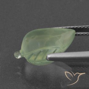 Prehnite Verde medio naturale da 6.75 ct, Taglio a fantasia, Traslucido