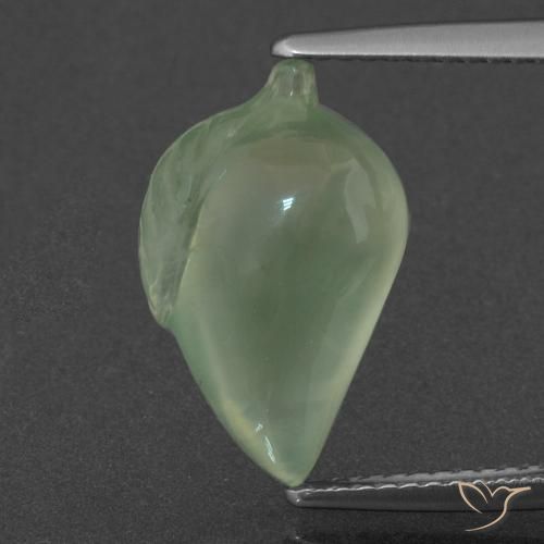 7.18ct Naturale Verde Pera Chiaro Prehnite, Taglio a fantasia, Traslucido