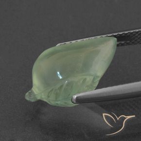 Prehnite Verde Pera Chiaro naturale da 7.18 ct, Taglio a fantasia, Traslucido