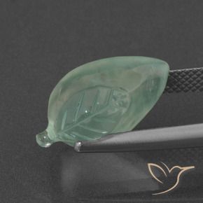 Prehnite Verde Menta Chiaro naturale da 8.43 ct, Taglio a fantasia, Traslucido