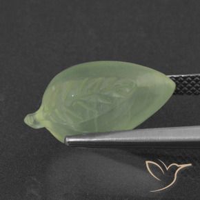 Prehnite Giallo verde naturale da 8.69 ct, Taglio a fantasia, Traslucido