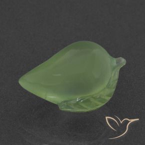 Prehnite Verde medio naturale da 7.25 ct, Taglio a fantasia, Traslucido