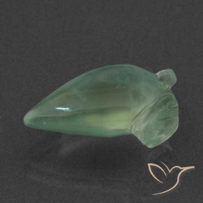 Prehnite Verde chiaro naturale da 6.37 ct, Taglio a fantasia, Traslucido
