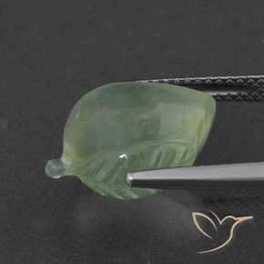 Prehnite Giallo verde naturale da 8.56 ct, Taglio a fantasia, Traslucido
